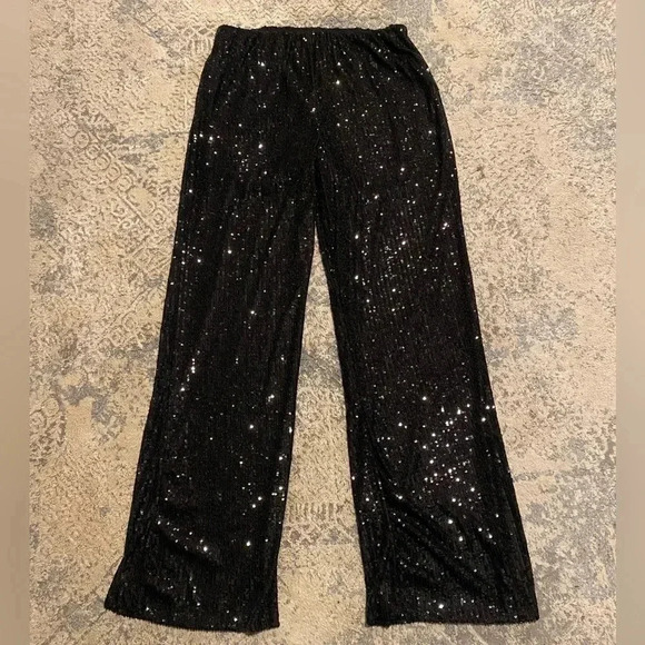 ASTRID Almost Famous  Sequin Pants - Picture 2 of 5